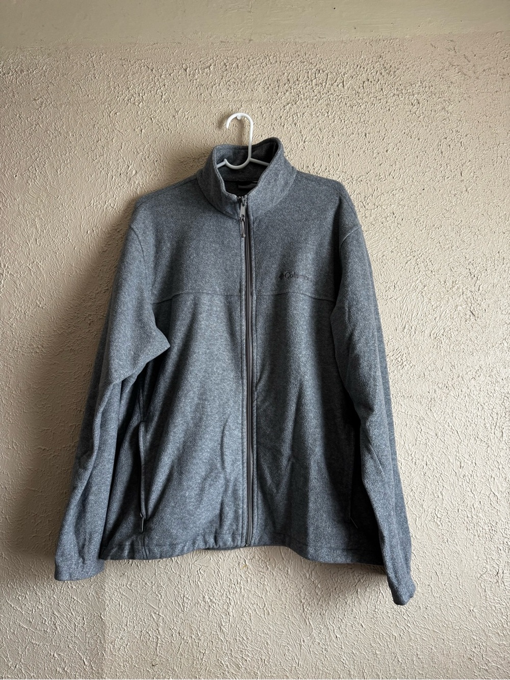Men's Columbia Gray Full-Zip Fleece Jacket